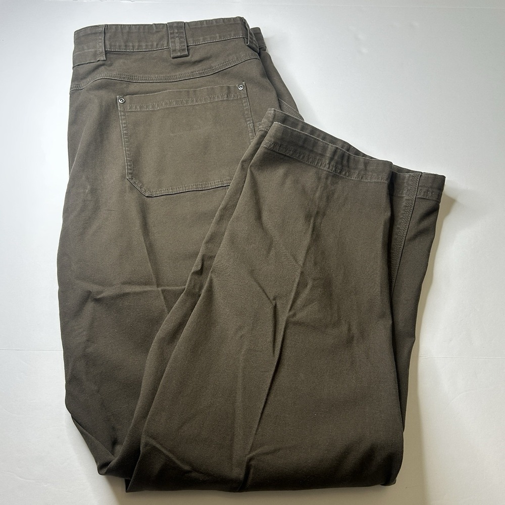 Duluth Flex Fire Hose Relaxed Fit Carpenter Brown Pants Men's Size 46x31